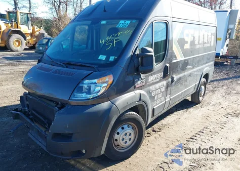 2021 Ram Promaster 3500 High Roof 136 Wb from USA, damaged, VIN 3C6MRVXGXME582314